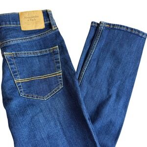 Abercrombie & Fitch Womens Jeans Size 28x30 Dark Wash Skinny Stretch Denim‎